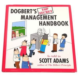 Dogbert's Top Secret Management Handbook Hardcover Scott Adams Dilbert 1996 USED